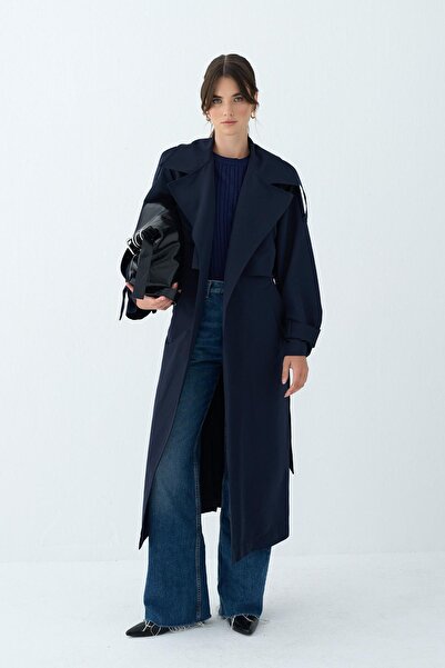 HENZA ÇİFT RÜZGARLIK TRENÇKOT