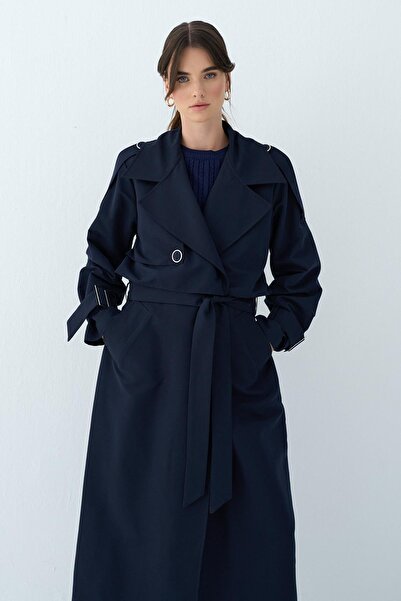 HENZA ÇİFT RÜZGARLIK TRENÇKOT
