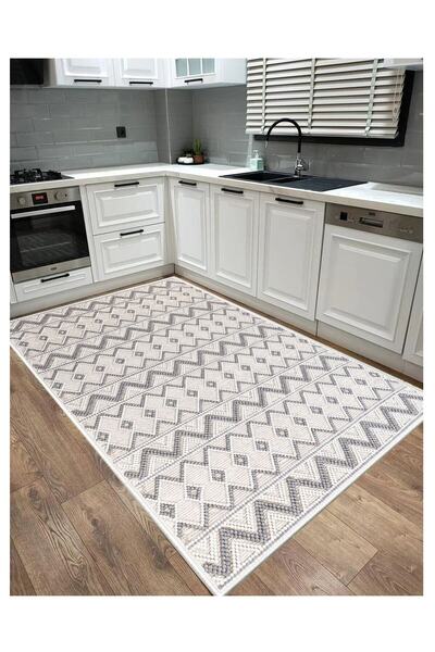 STY Home Dijital Baskılı Yıkanabilir Kaymaz Taban Dekoratif Salon Mutfak Halı...