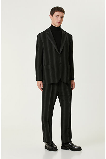 Network Siyah Çizgili Takım Elbise