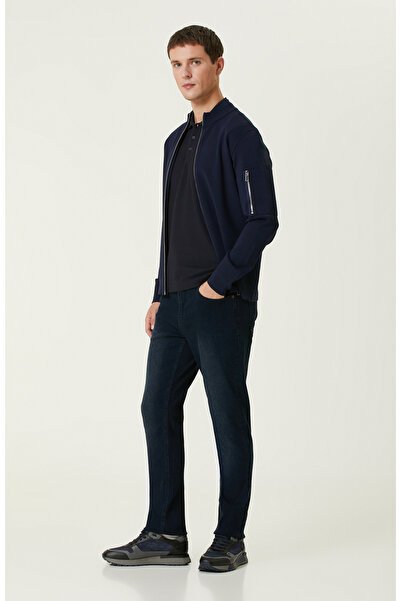 Network Lacivert Polo Yaka Jakarlı Tshirt