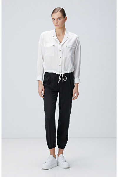 Network Beyaz Cupro Gömlek