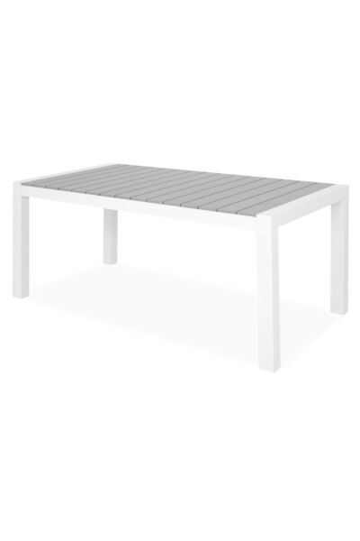 Maison Mex ENCORE extendable garden/terrace table L.160/210 l.95 H.74 white/gray