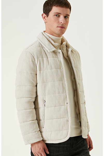 Network Kırık Beyaz Limited Fitilli Kadife Ceket