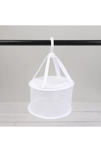 Rotixfy Drying Mesh with Lid for Makeup Sponges and Brushes, Mini Mesh, White