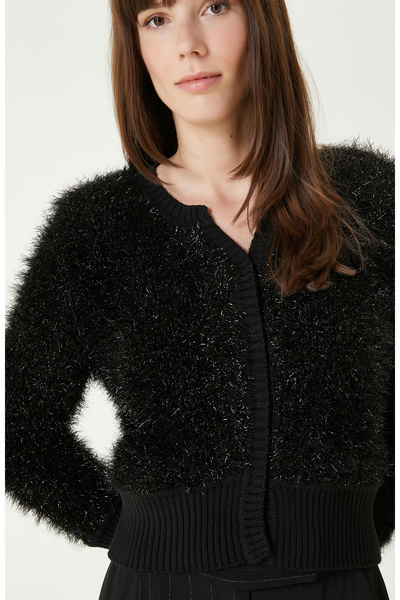 Network Siyah Simli Hırka