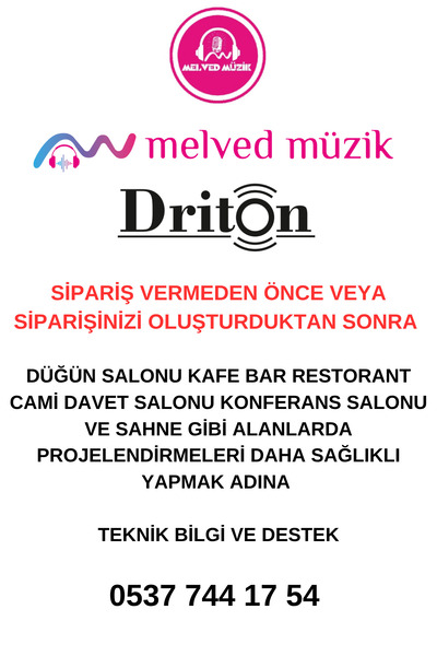 MELVED MÜZİK DRİTON 16CM BEYAZ ALÇIPAN HOPARLÖR MAĞAZA DÜKKAN KAFE SESLENDİRME VE OKUL ACİL ANONS SİSTEMİ SET40