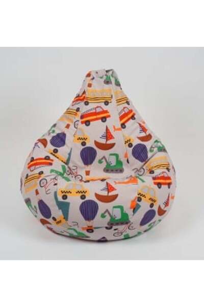 Pufrelax Children's pouf armchair, Nirvana Light Pufrelax, Waterproof Material, Let's Ride