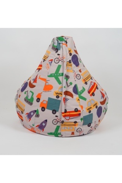 Pufrelax Children's pouf armchair, Nirvana Light Pufrelax, Waterproof Material, Let's Ride