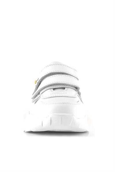 Rakerplus Справжня шкіра Біла ромашка Детальні дитячі повсякденні туфлі для дівчаток