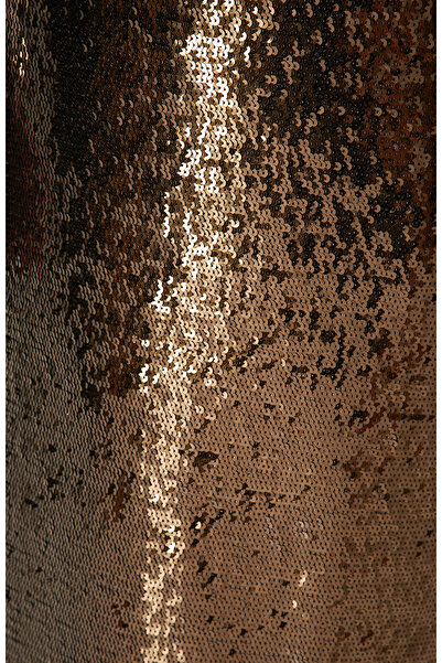 Network Kahverengi Payetli Maxi Etek