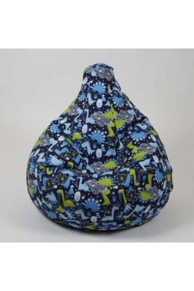 Pufrelax Fotoliu puf pentru copii, Pufrelax, Nirvana Light, impermeabil, imprimeu cu Dinozauri, My Little Din