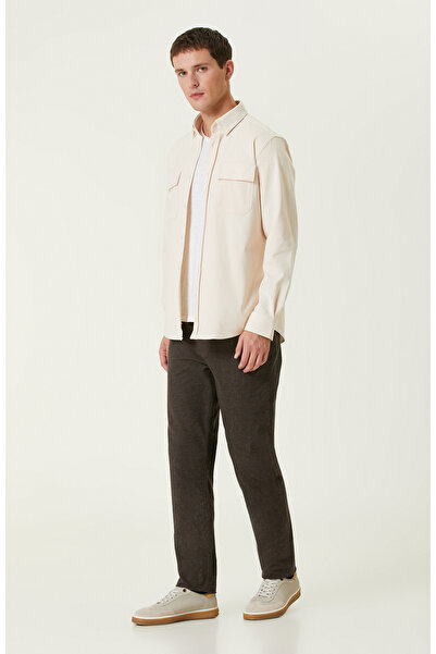 Network Açık Bej Limited Çift Cepli Örme Gömlek