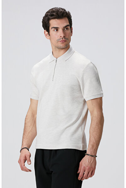 Network Bej Melanj T-shirt