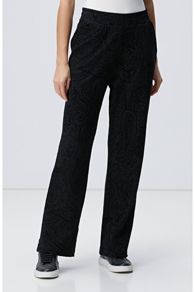 Network Siyah Baskılı Eşofman