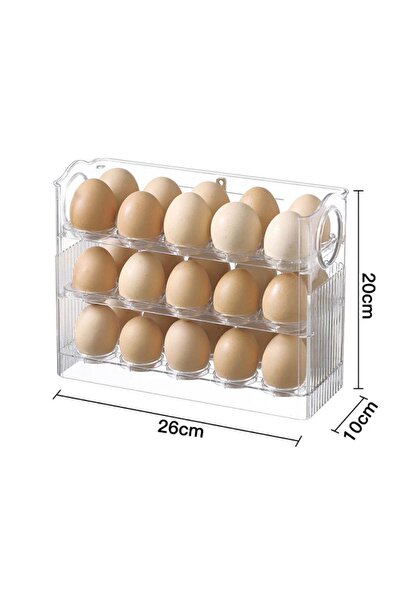Sunplast Egg Holder, Egg Organizer, Egg Organizer, 3-Tier Shelf Egg Holder, Refrigerator Organizer