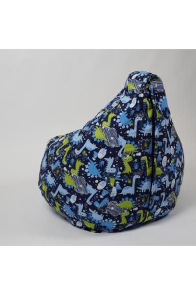 Pufrelax Fotoliu puf pentru copii, Pufrelax, Nirvana Light, impermeabil, imprimeu cu Dinozauri, My Little Din