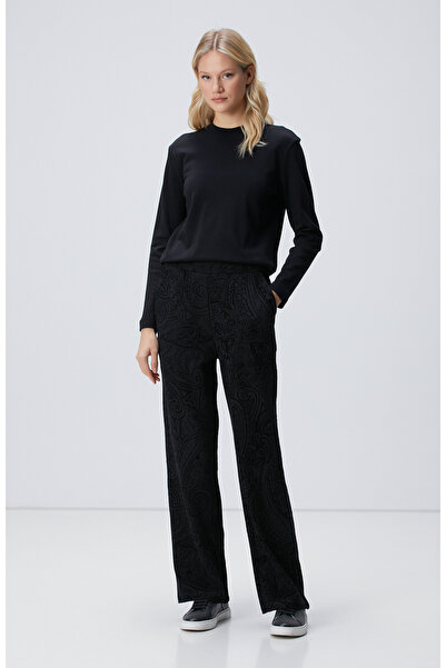 Network Siyah Baskılı Eşofman