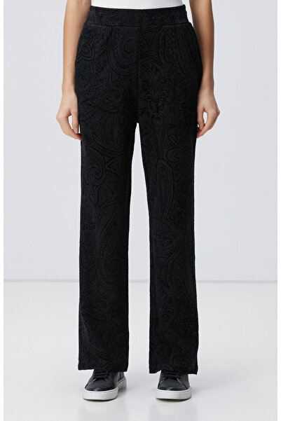 Network Siyah Baskılı Eşofman