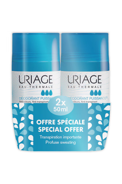 Uriage Puissance balenie roll-on deodorantu, 2x 50 ml