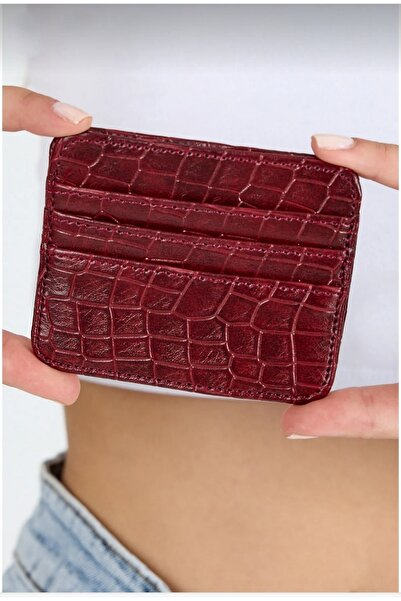 Uzs pace Leather Look Shiny Card Holder Mini & Wallet