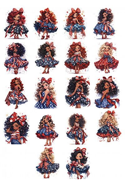 Reysa Tasarım مجموعة ملصقات Princess Girls مكونة من 18 قطعة للهاتف والكمبيوتر...