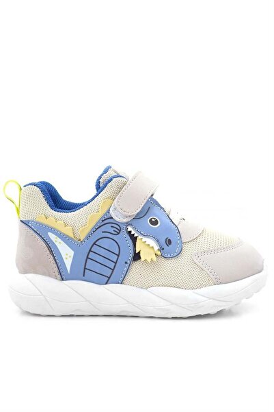 Rakerplus Barefoot Cream Dinosaur Velcro Elastic Children's Sports Shoes