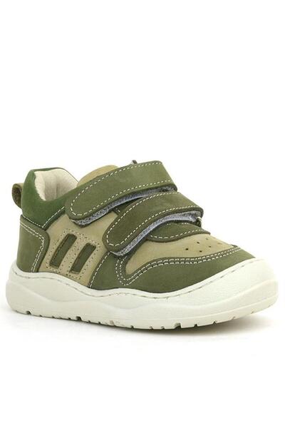Rakerplus Schaggy Genuine Leather Khaki Green Baby Sneakers