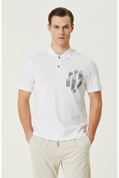 Network Beyaz Polo Yaka T-shirt