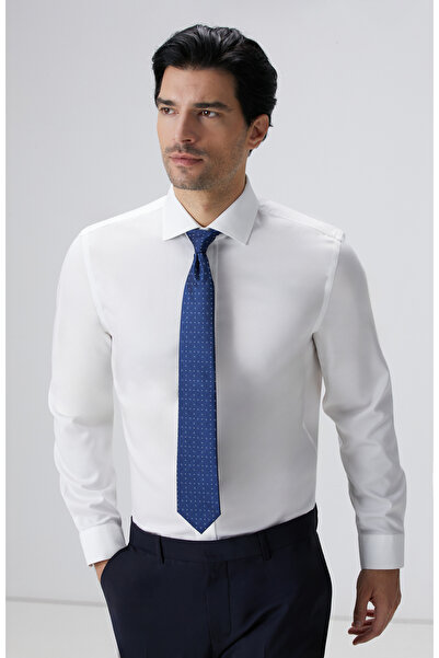 Network Beyaz Super Non-Iron Gömlek