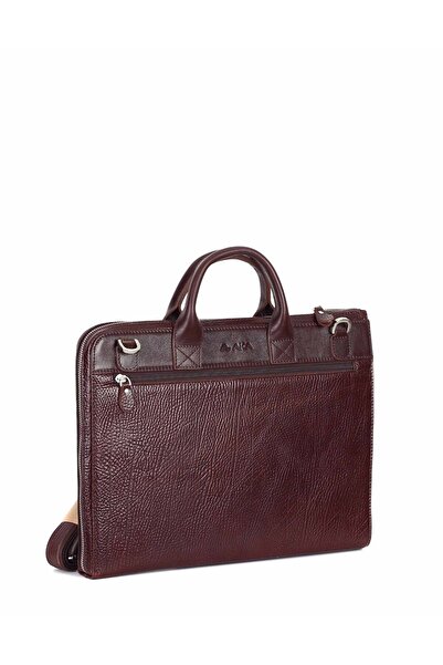 Aka Deri Classic Leather Brown Briefcase - 241 61