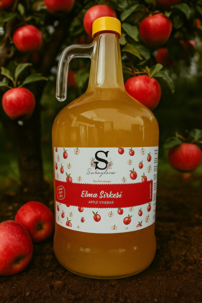 Süheylaana Doğal Elma Sirkesi 3 Litre Cam Şişede