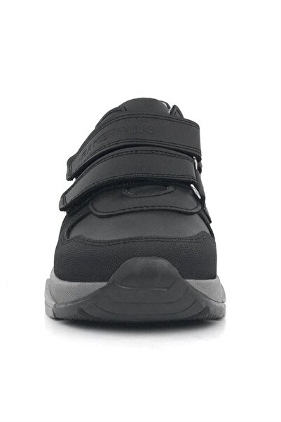 Rakerplus Hakiki Deri Siyah Çocuk Spor Okul Ayakkabı