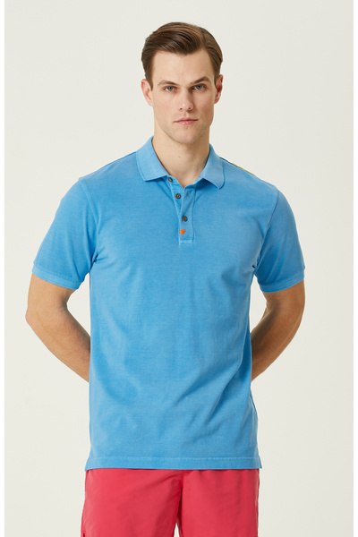 Network Turkuaz Polo Yaka T-Shirt