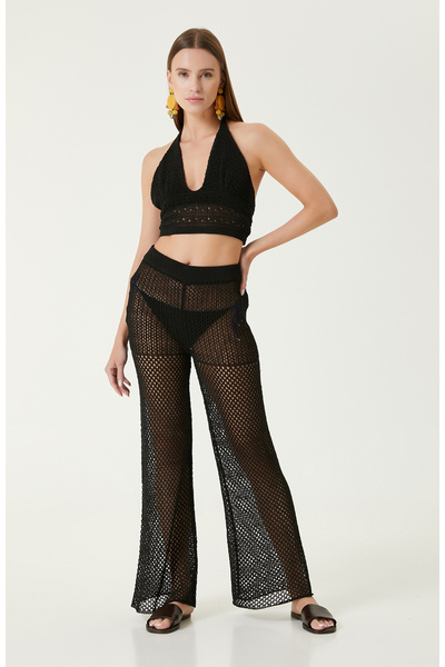 Network Siyah Plaj Pantolonu