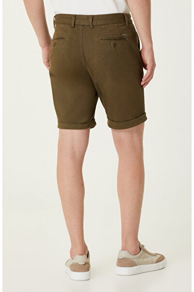 Network Haki Diyagonal Desenli Şort