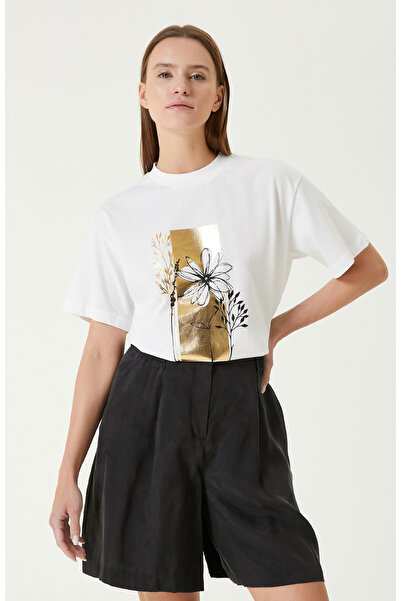 Network Beyaz Penye T-shirt