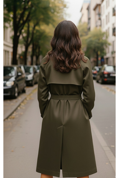 Ceylen Yeni Sezon Kuşaklı Oversize Trençkot