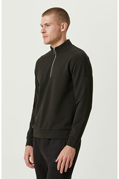 Network N-Tech Dik Yaka Haki Sweatshirt