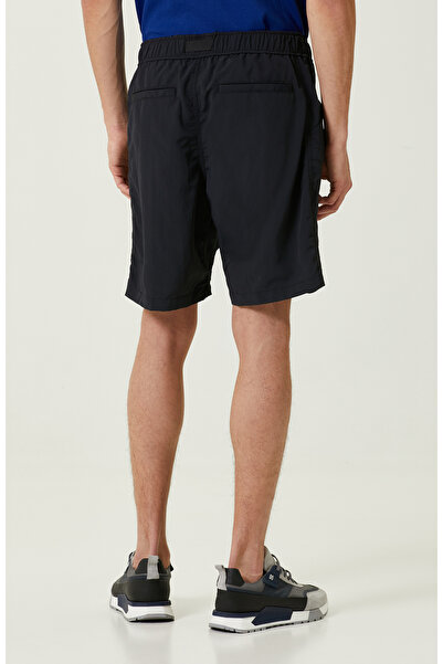 Network N-Tech Siyah Beli Lastikli Kargo Cep Şort