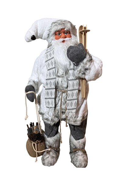 Next Plus سانتا كلوز بطول 120 سم، تمثال كبير الحجم بتفاصيل دقيقة، زينة عيد الميلاد، ديكور الكريسماس