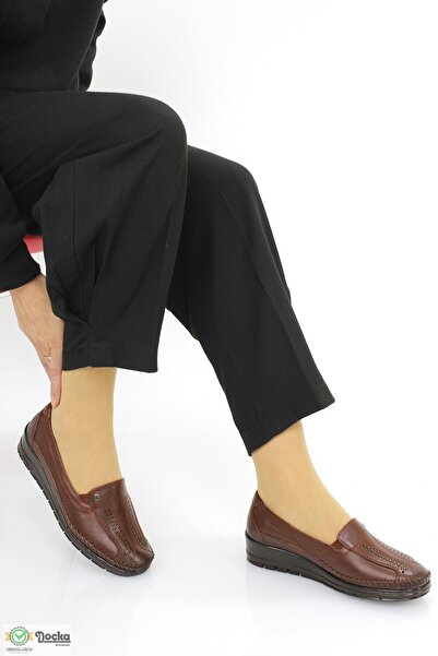 Forelli Women's Full Orthopedic Genuine Leather Stylish Mother Shoes F25/Cm25182Y