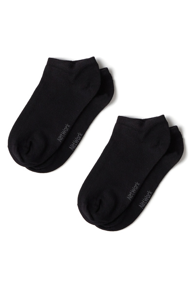 Network Siyah 2li Erkek Bambu Çorap Seti