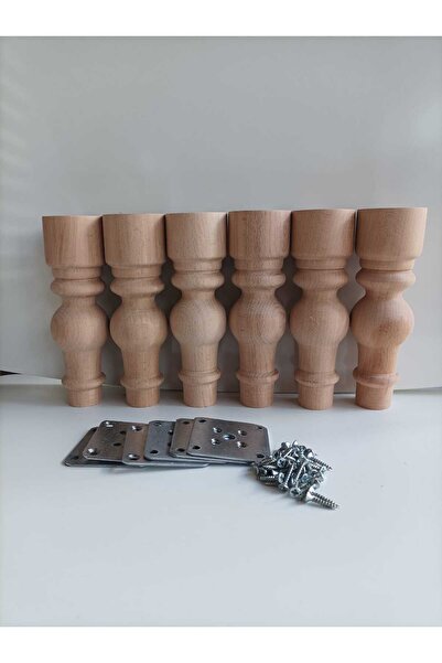 Dijital Bazar DİJİTAL BAZAR SÜMBÜL 17 CM 6 LI HAM TORNA AYAK