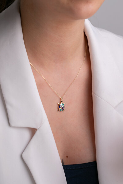 Kolyecik Altın Kaplumbağa Kolye