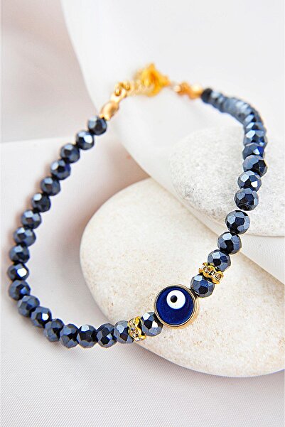 EUROMODA سوار ملون بتصميم خرزة عين الشر