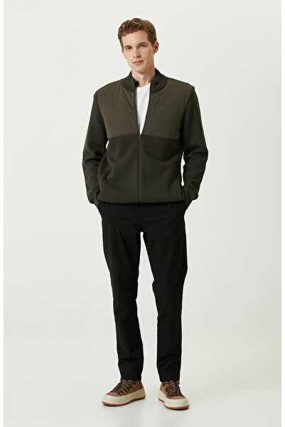 Network Haki Dik Yaka Triko Mont