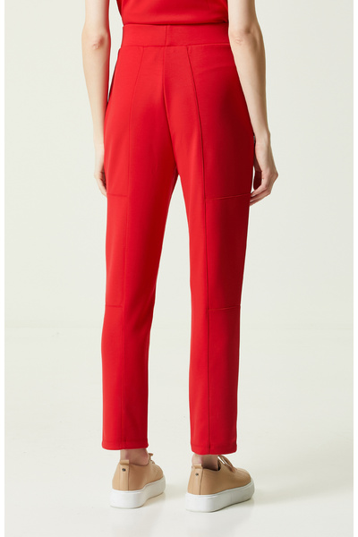 Network Kırmızı Dar Paça Eşofman Altı