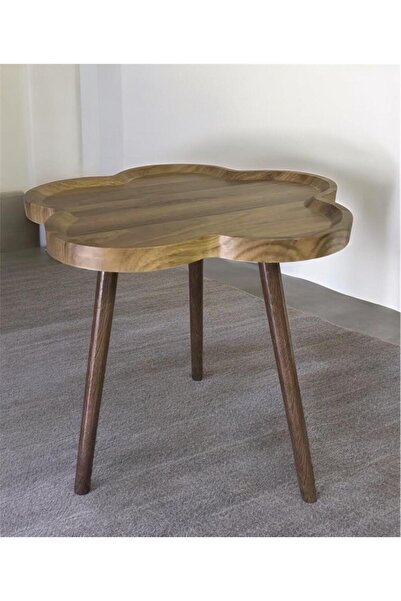 Generic طاولة قهوة فاخرة صغيرة الحجم مصنوعة من الخشب للشقق