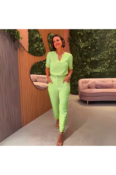 NOVALİA Set Kara – Bluză Lejeră și Pantaloni Conici Eleganți 🌼👖